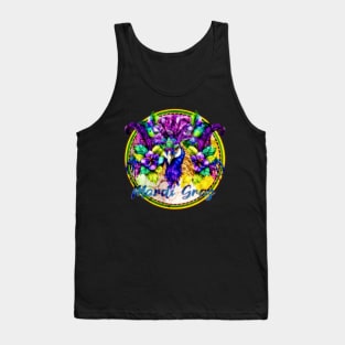 Mardi Gras 2023 Festive Peacock Design Tank Top